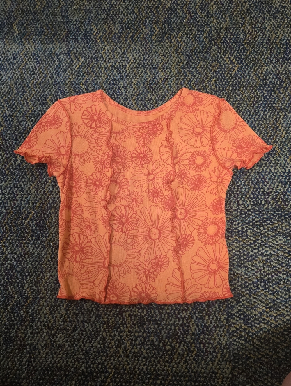 Baby Tee Floral Pattern